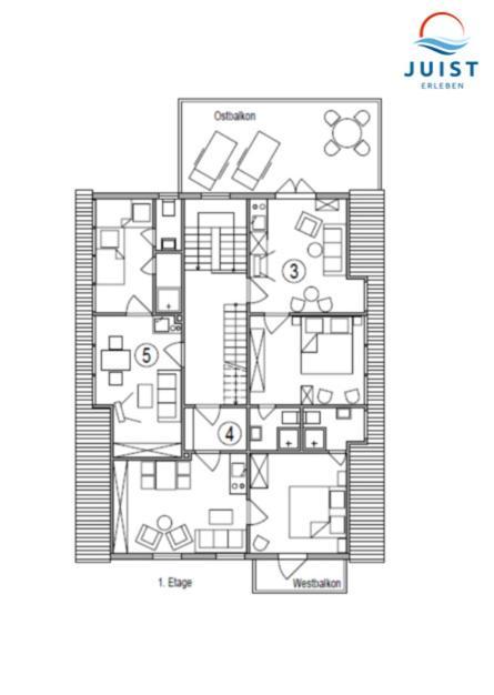 ג'וסט Haus Deichgraf 175 - Wohnung 5 מראה חיצוני תמונה